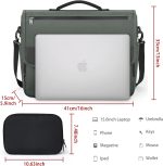 Dakuly Messenger Bag for Men 15.6 Inch Waterproof Laptop Briefcase with Cable Organize Bag Large Satchel Shoulder Bag Lightweight Office College Computer Laptop Bag, Black - Image 5